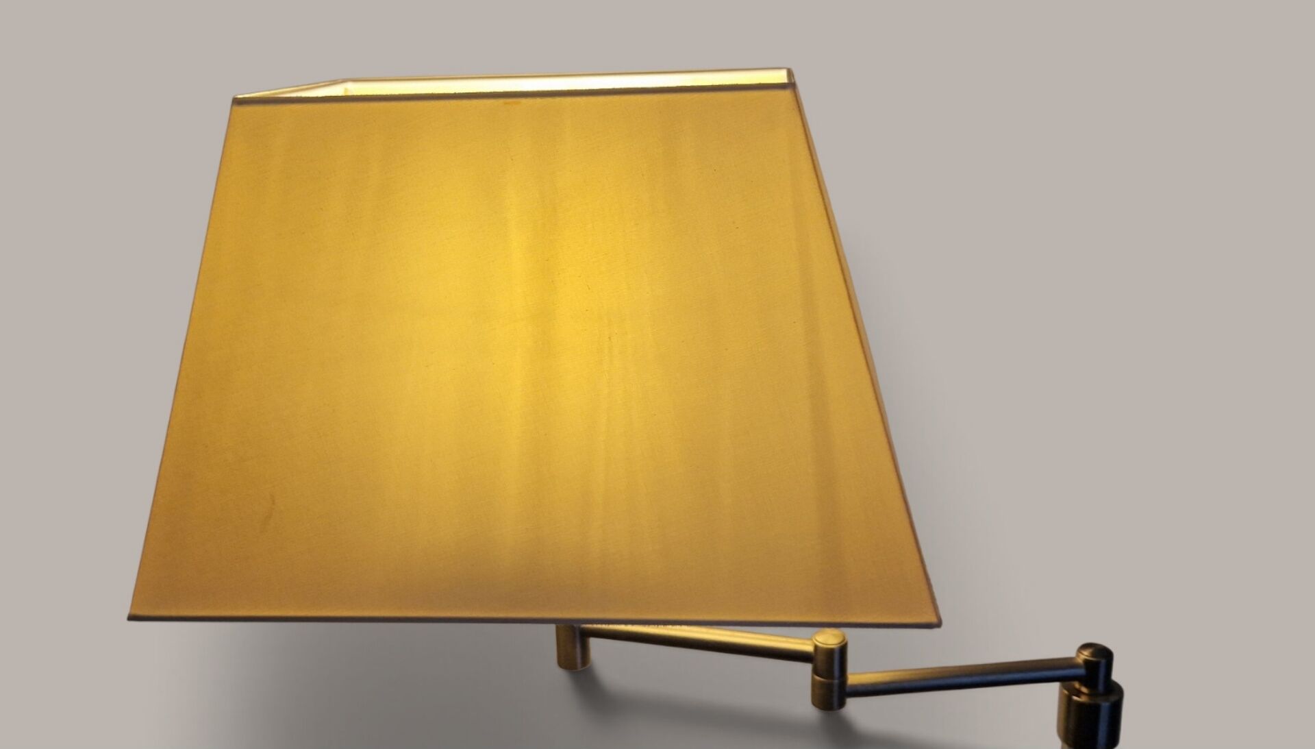 Brushed aluminium designer floor lamp - 90s modernist style