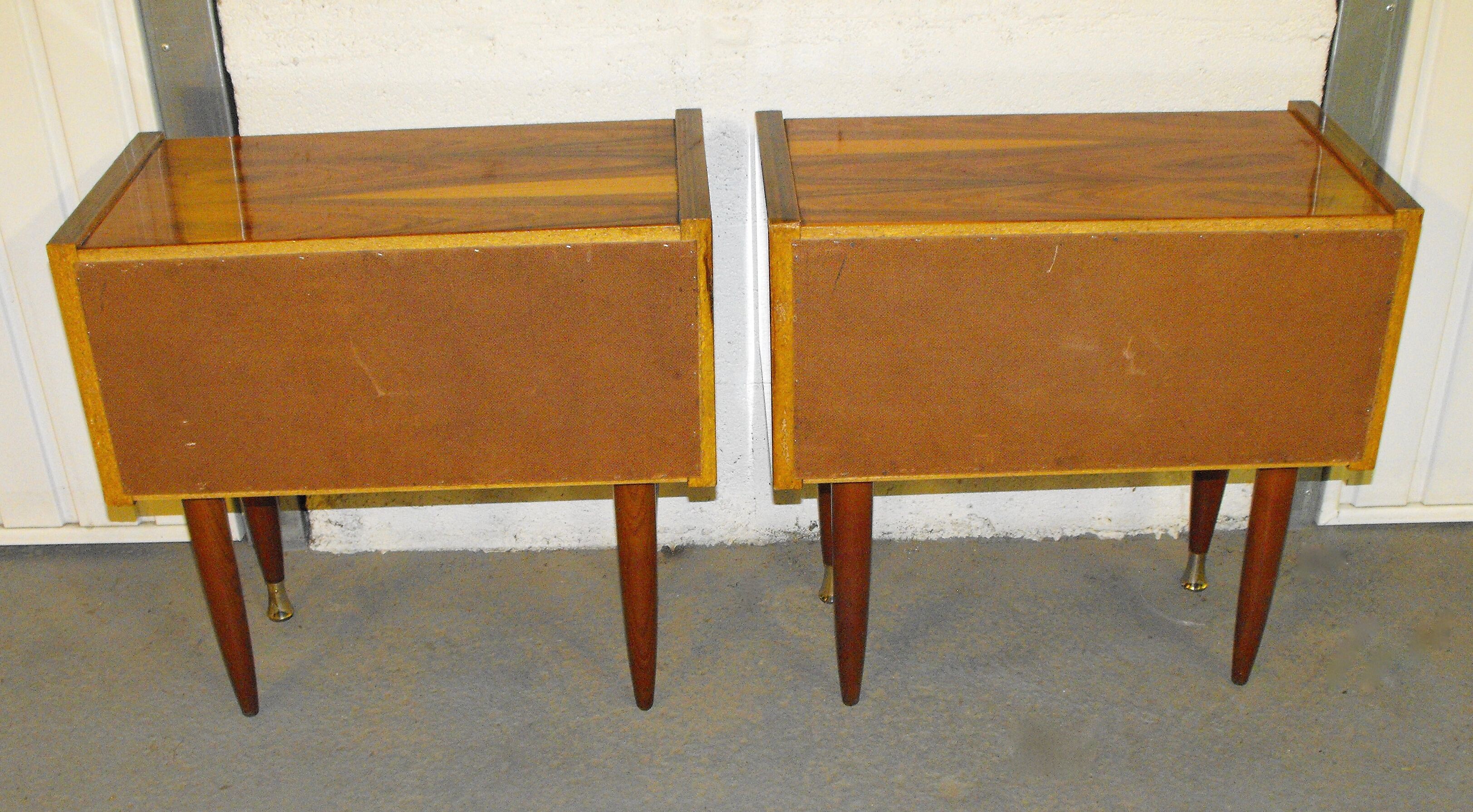 Pair of bedside 50s-60s.