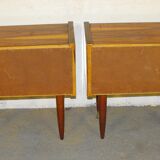 Pair of bedside 50s-60s.