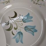 9 assiettes à desserts floral vintage peintes main Badonvillers