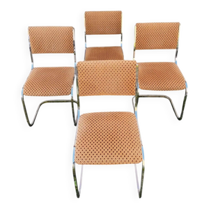 suite de 4 chaises luge