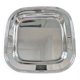 Silver-plated metal dish