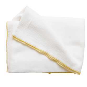 White upcycled cotton gas tablecloth
