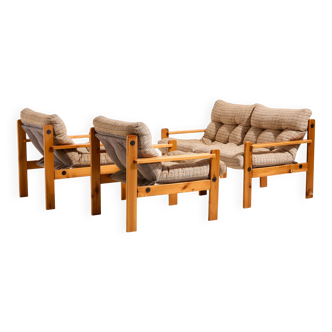 Upholstered sofa set, Set of 3