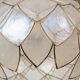 Pair of Lotus mother-of-pearl pendant lights
