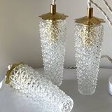 Waterfall pendant light 3 vintage tulips