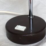 Chocolate brown desk lamp, 1960s