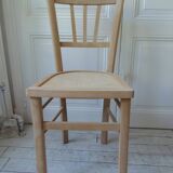 4 vintage bistro chairs in waxed beech.