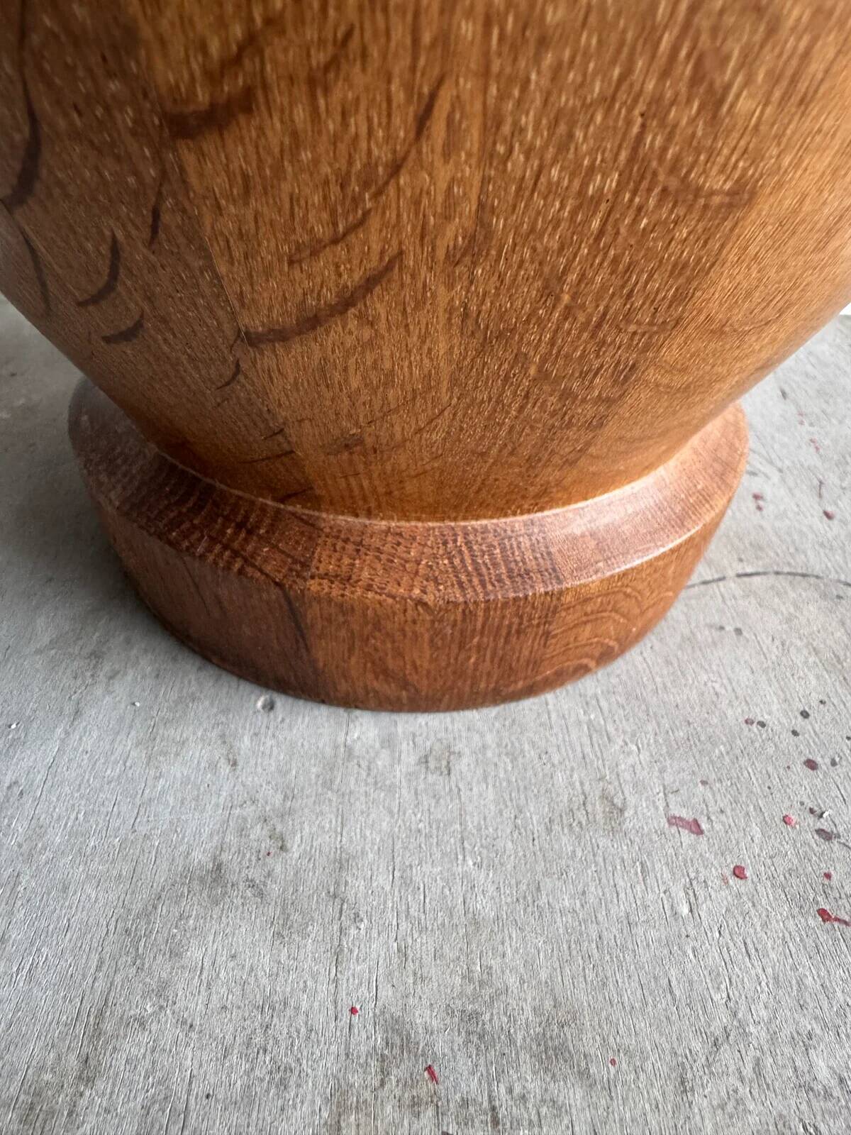 Sculptural wooden vase