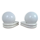 Pair of space age 80s Decotec wall lights