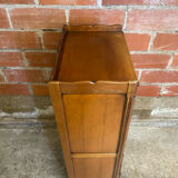 Antique louis xv style weekly chest wood 7 drawers & vintage metal handles