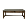 Table de ferme bois et marbre