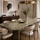 Exceptional custom-made Italian marble dining table – 220