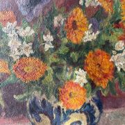 Bouquet of Flowers, Antique Oil on Canvas