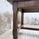 Table de ferme campagne noyer massif XL 250cm