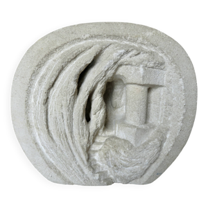 Lampe sculpture en pierre