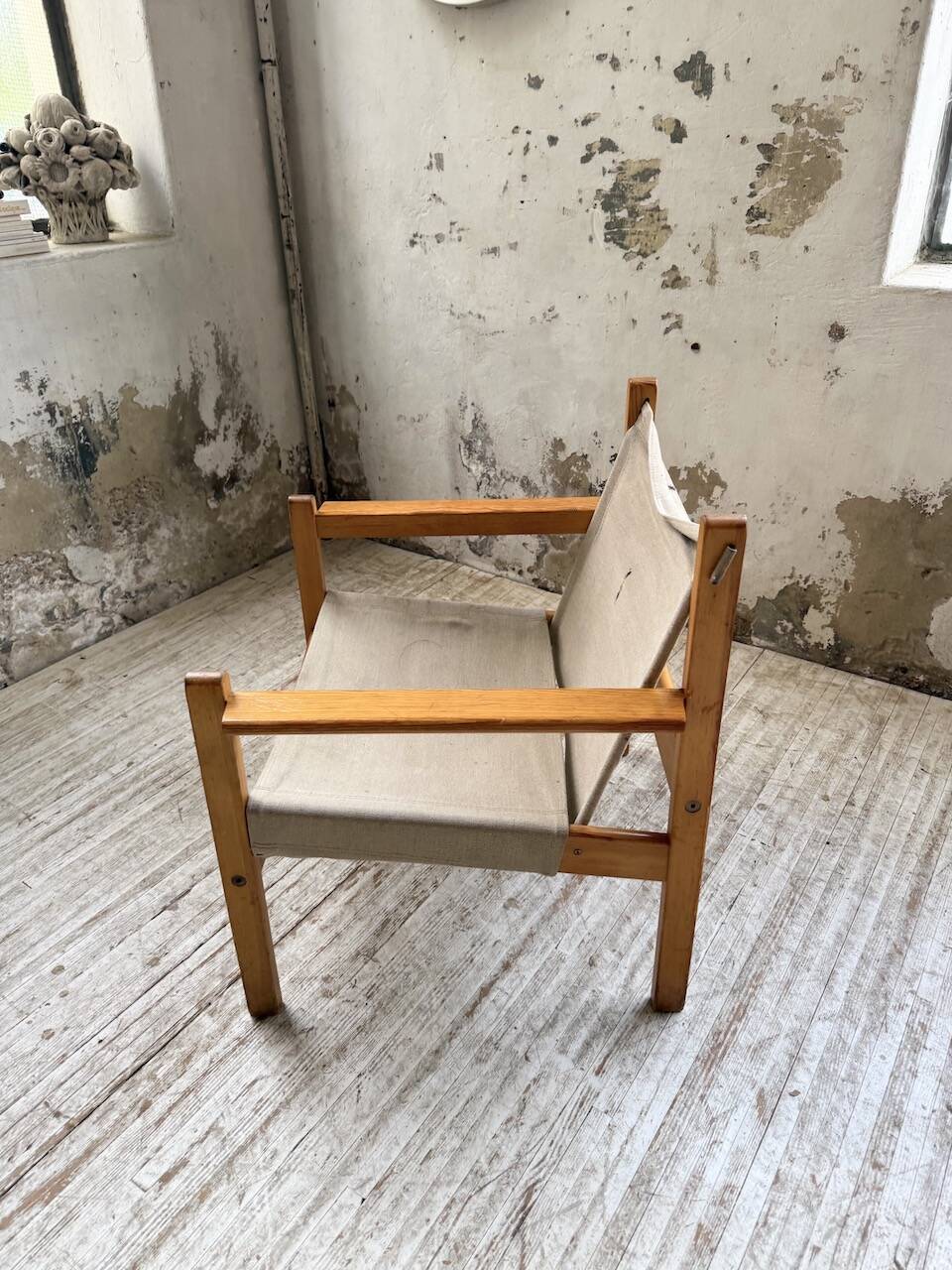 Safari chair in pine by Rold Rastad and Adolf Relling, 1960.