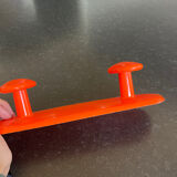 Double patère orange