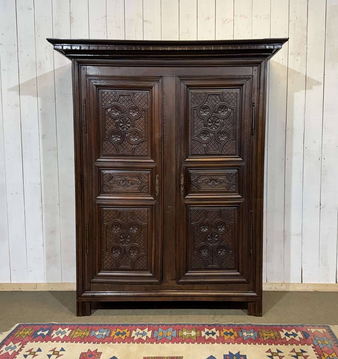18th-century oak wardrobe