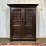 18th-century oak wardrobe