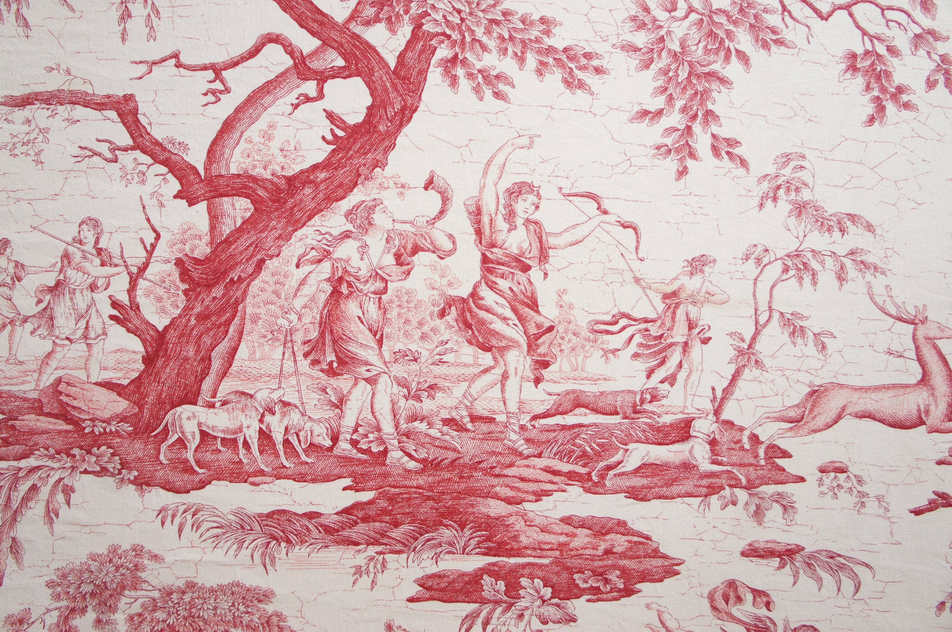 Toile de Jouy headboard