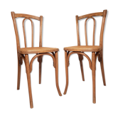 Paire de chaises bistrot 1930