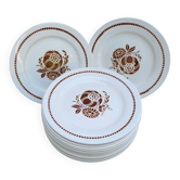 Saint-Amand flat plates Moulin des Loups 1950s