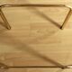 Brass side table with smoked glass plate - Vintage