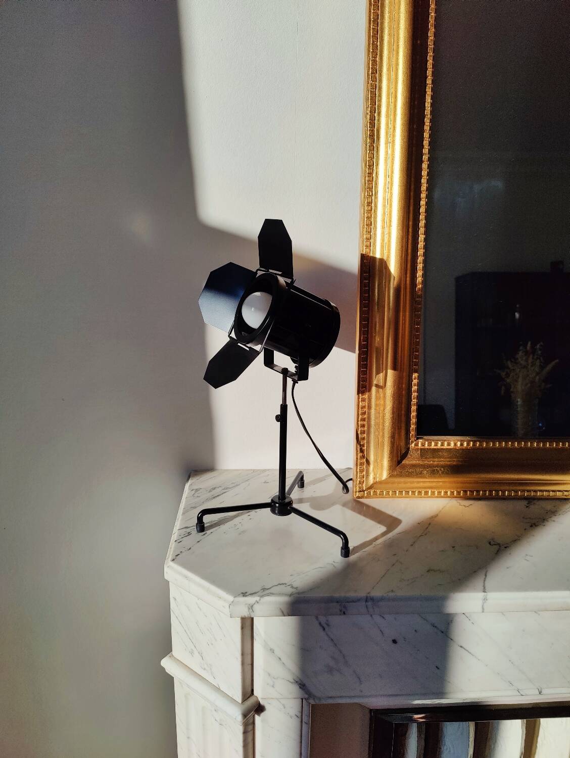 Vintage black projector lamp