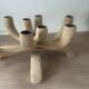 Scandinavian wooden chandelier with 8 branches