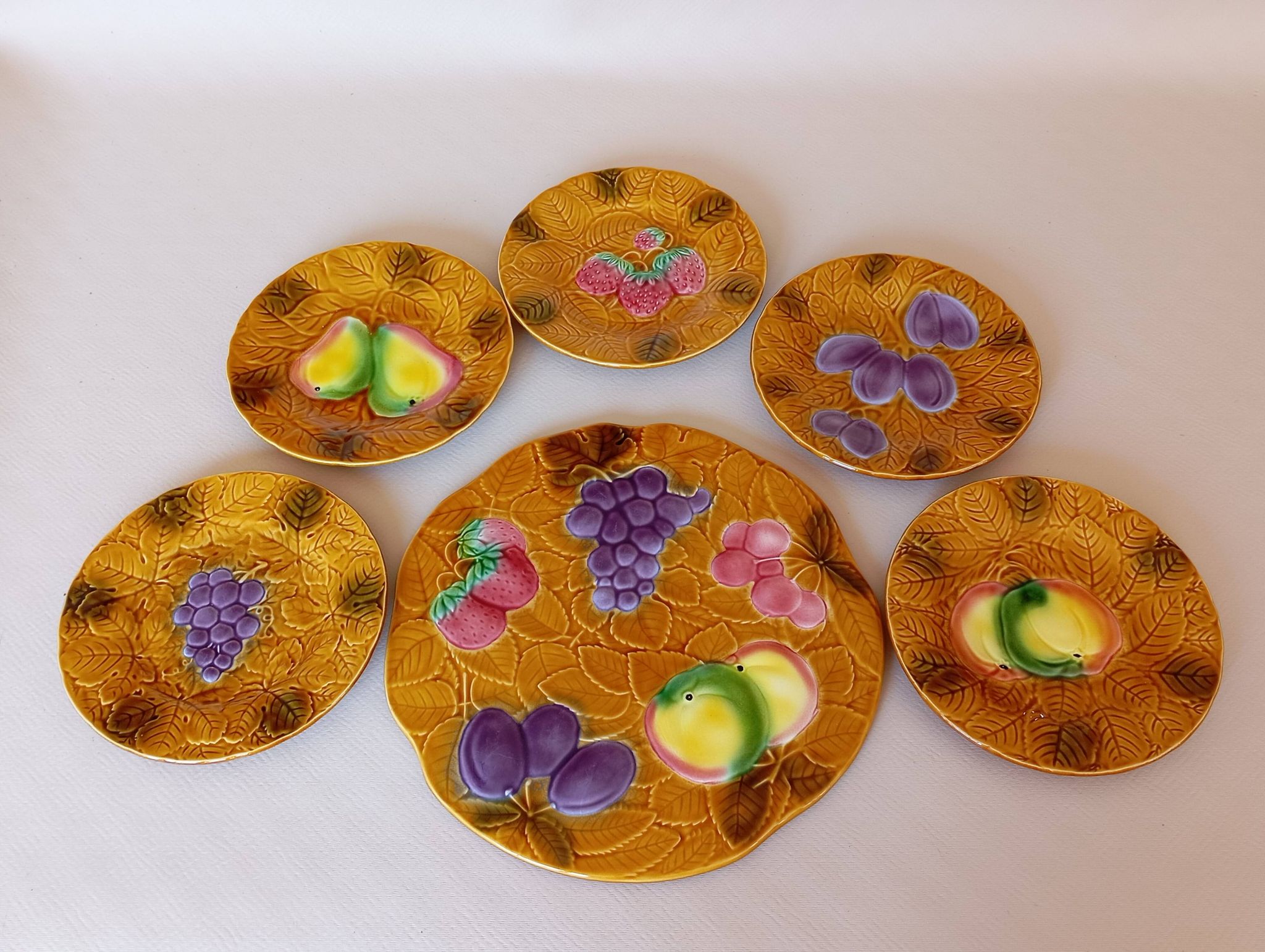 Cake service in slipware Salins les Bains