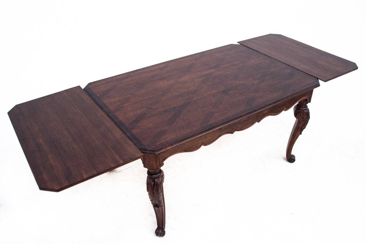 Antique table and chairs from the 19th century, Western Europe.