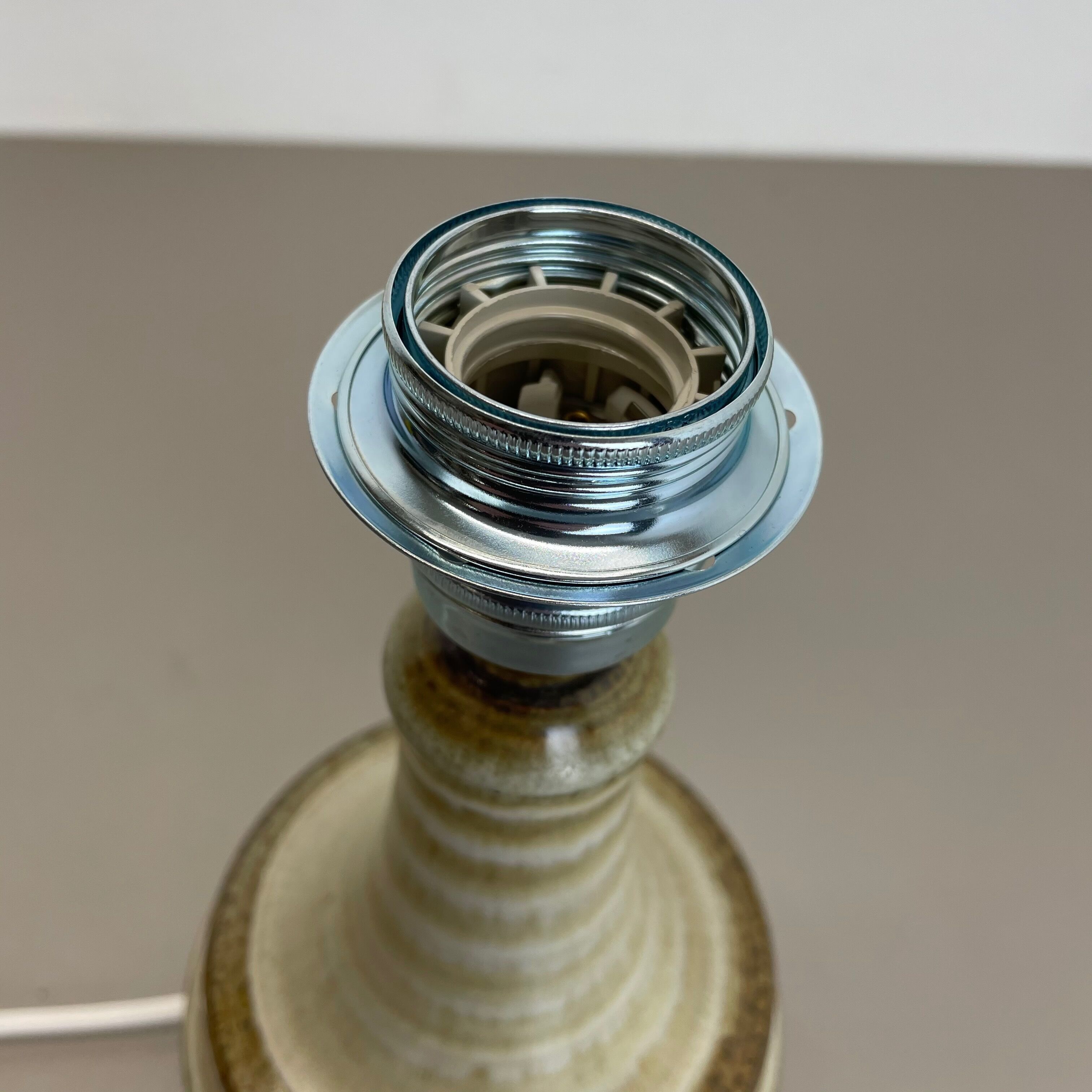 Ceramic studio pottery table light base by Joseph Simon for Soholm, denmark 1970