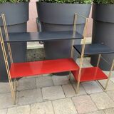 60's black and red String shelf