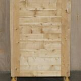 Pair of tall hardwood chests of drawers, walnut and marble.