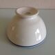 Old white bowl with blue gien porcelain eder