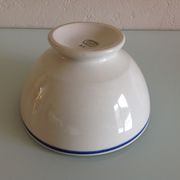 Bol blanc à liseré bleu en porcelaine de Gien
