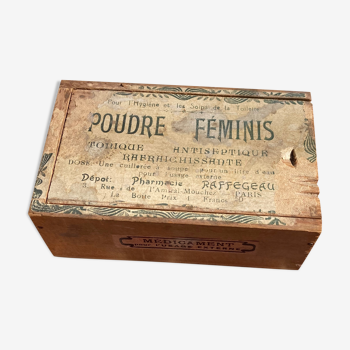 Wooden box Feminis Powder