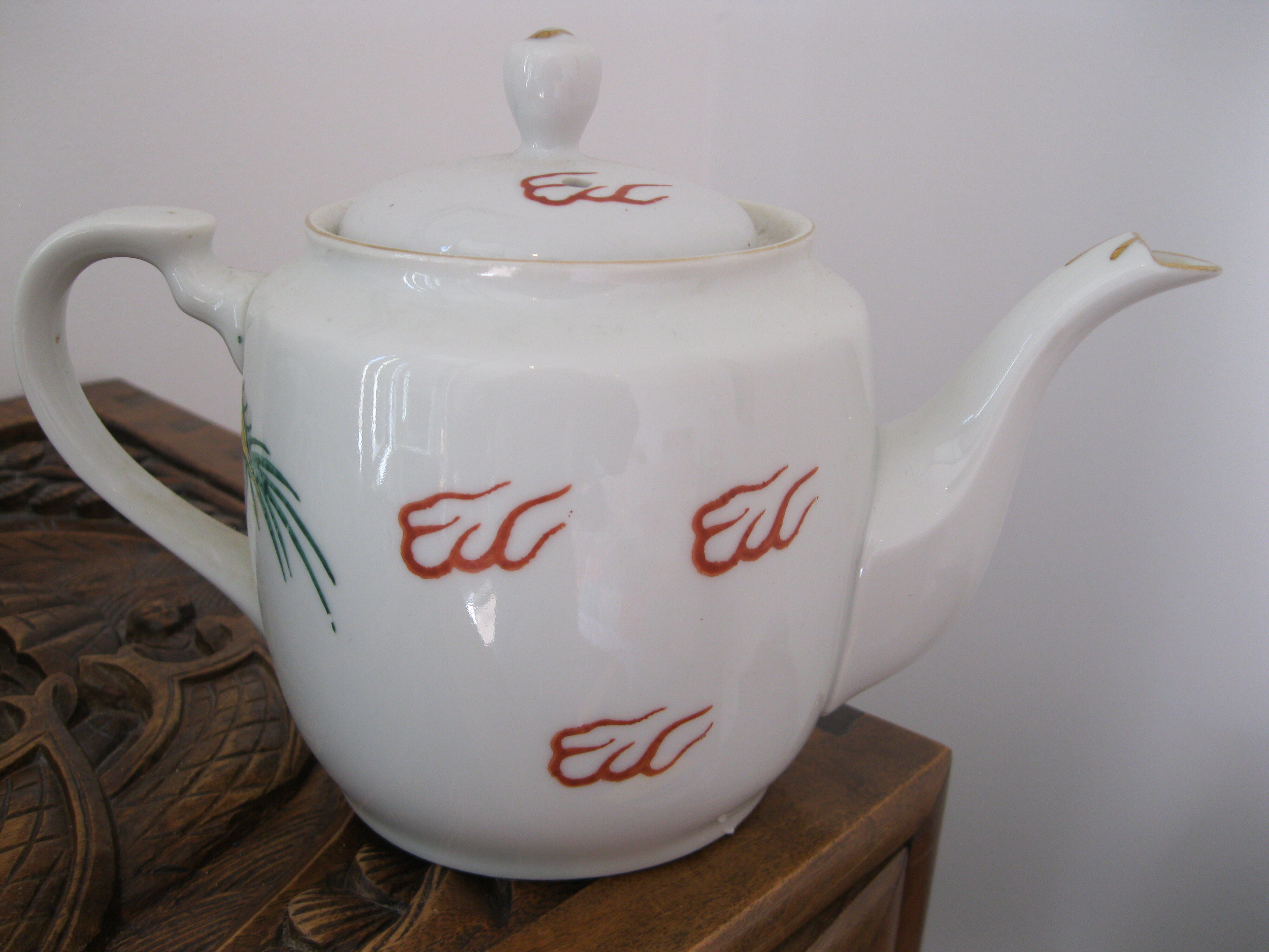Asia geisha dragon porcelain tea set