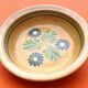 Alsatian pottery serving dish ref: 19 diameter: 315m weight: 1kg330