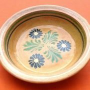 Alsatian pottery serving dish ref: 19 diameter: 315m weight: 1kg330