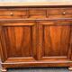 Solid walnut sideboard of the Napoleon III period, late nineteenth century, Louis Philippe style