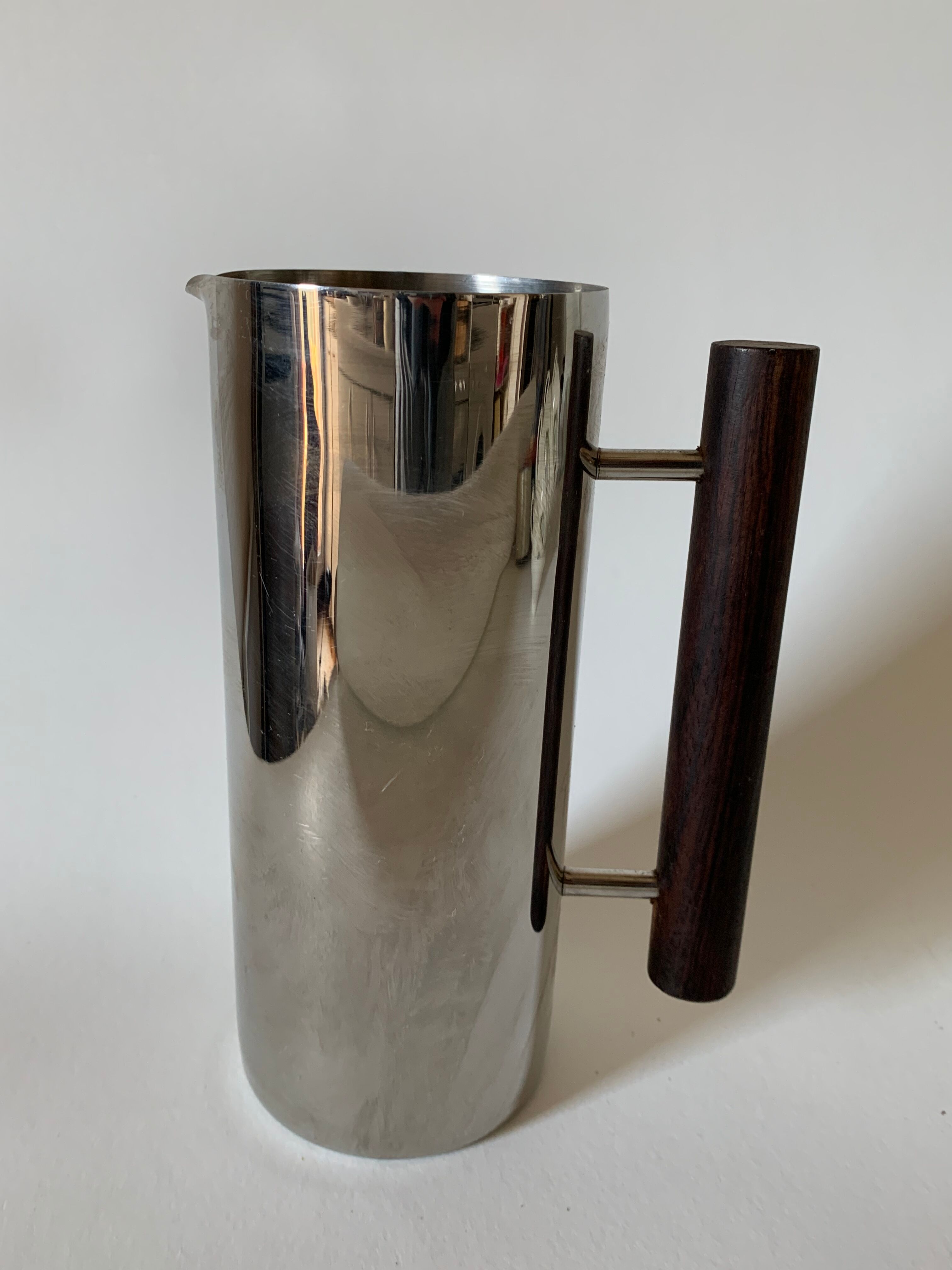 Vintage stainless steel pitcher