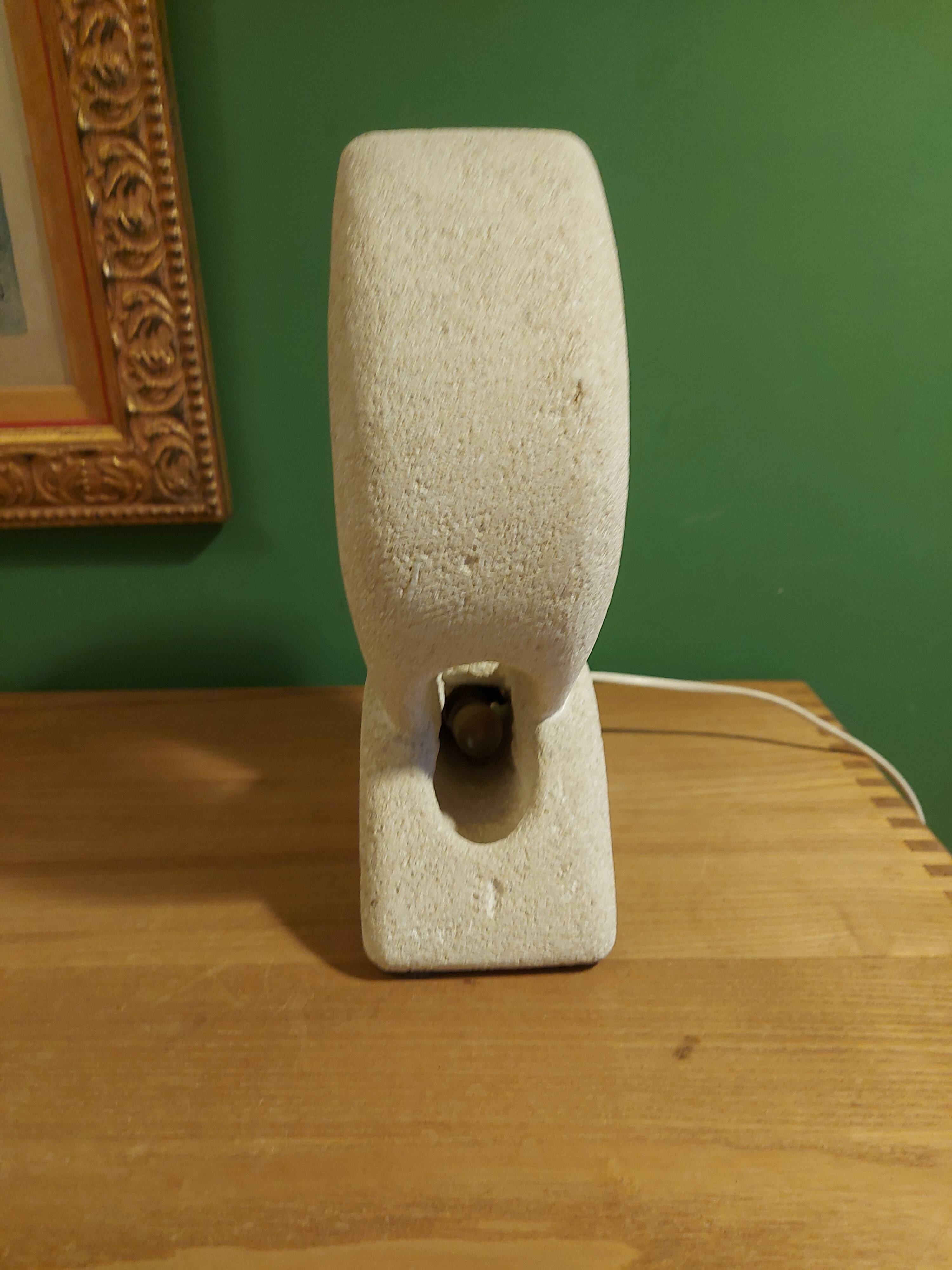 Albert tormos stone sculpture lamp (signed)