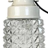 Vintage White Porcelain Pendant Light, 1970s