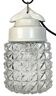 Vintage White Porcelain Pendant Light, 1970s