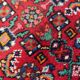 Handmade vintage Persian Malayer rug 167cm x 219cm, 1960s
