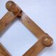 Vintage solid pine accordion coat rack