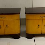 Pair of bedside table art deco