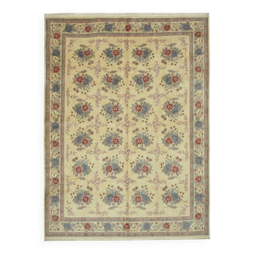 Turkish Handknotted Wool Oushak Rug 274 cm x 366 cm